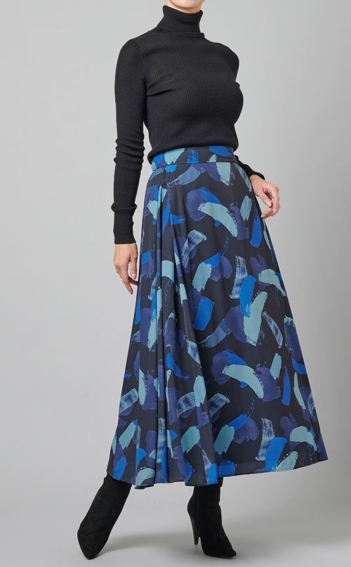 プリントフレアスカート