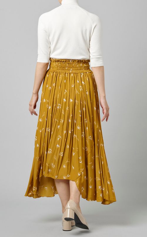 フラワープリントスカート