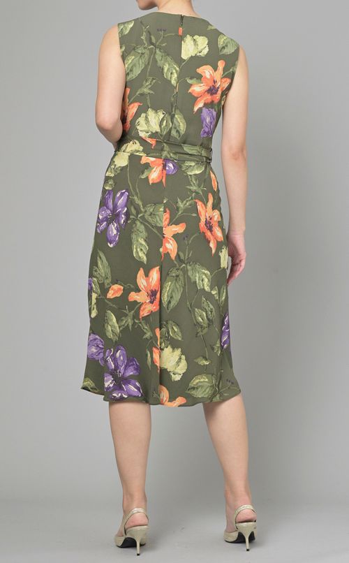 フラワープリントワンピース