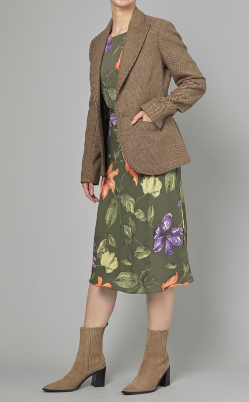 フラワープリントワンピース