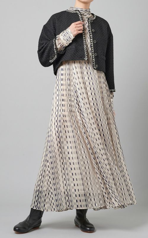 ツイードミニ丈ジャケット