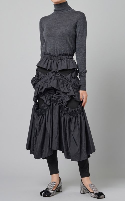 ワッシャー加工フリルスカート