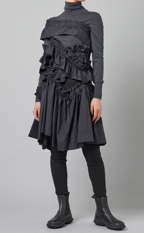 ワッシャー加工フリルスカート