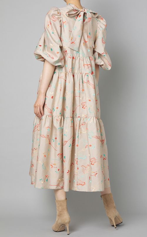 エンブロイダリーティアードワンピース