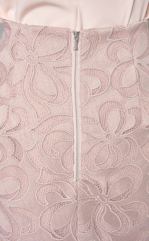 リボンレースタイトスカート