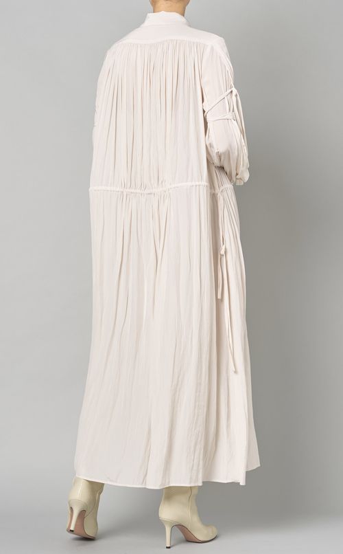 2wayギャザーシャツワンピース