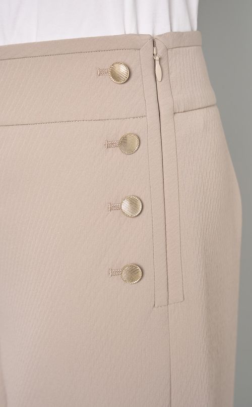 サイドボタンジャガードワイドパンツ