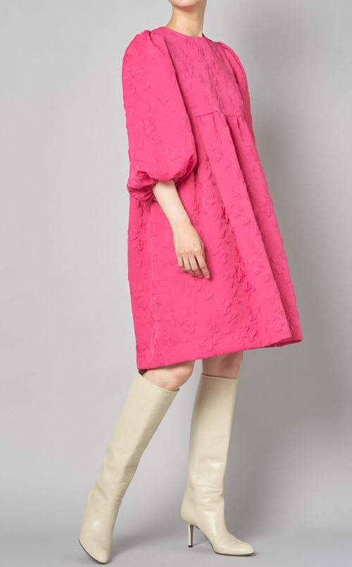 フラワージャガードバルーンドレス