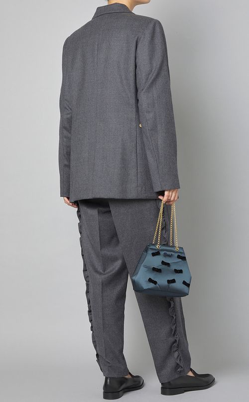 リボンテーラードジャケット