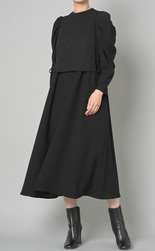 2wayレースベスト付ワンピース