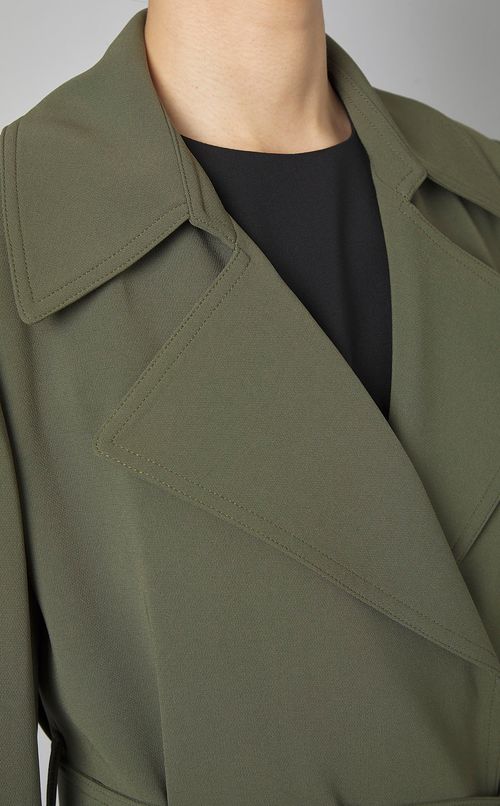 ノッチドラペルトレンチコート