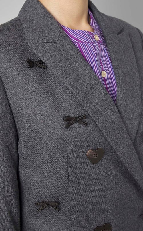 リボンテーラードジャケット