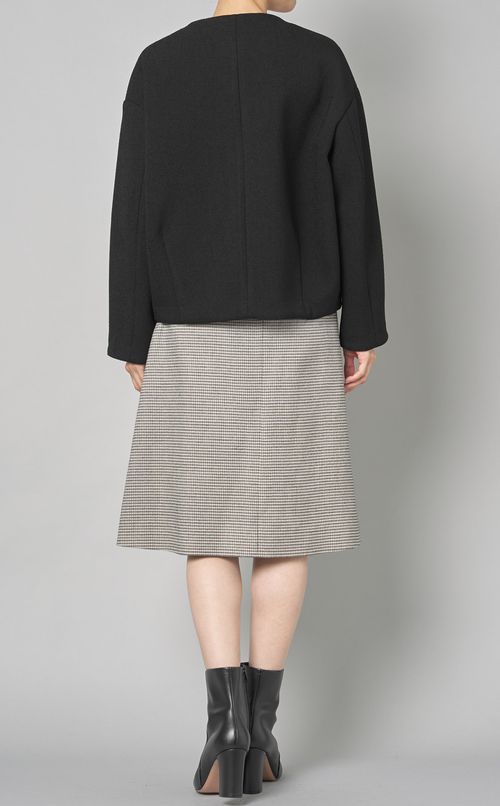 ボンディングノーカラーブルゾン