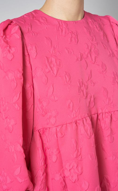 フラワージャガードバルーンドレス