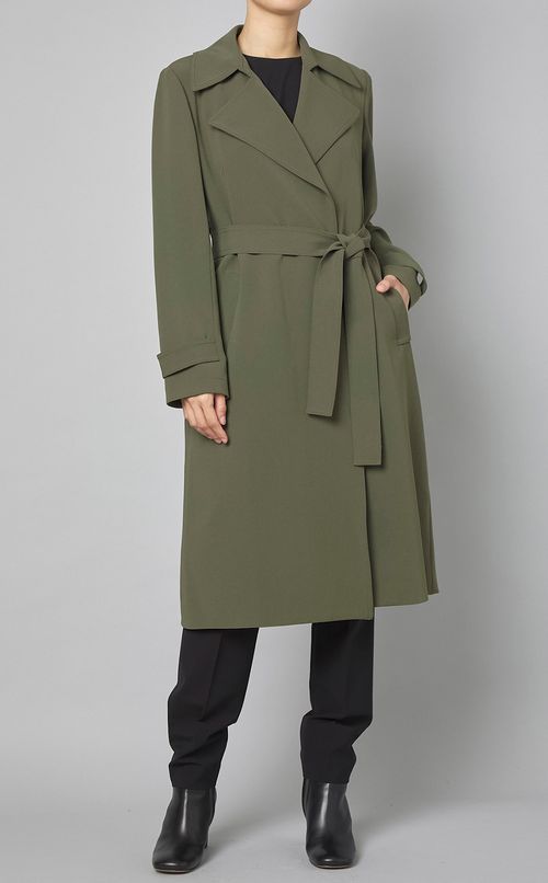 ノッチドラペルトレンチコート