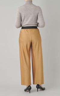 ストレッチサテンワイドパンツ