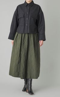 フランネルショートシャツブルゾン