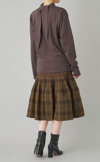 ボウタイディテールジャージトップス
