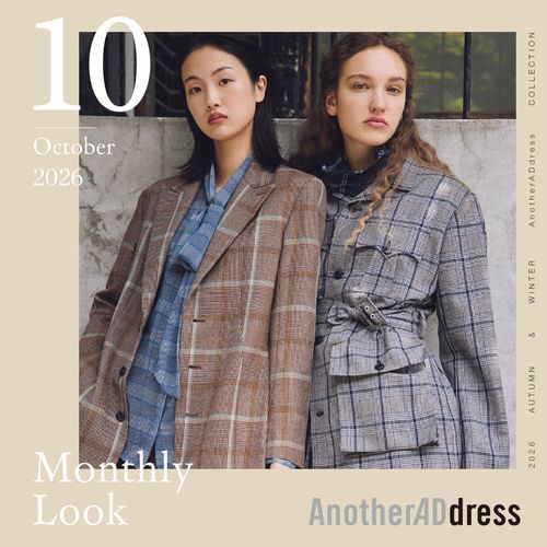 Oct. 2026「柄合わせで着こなしをアップデート」#AnotherADdress LOOKBOOK