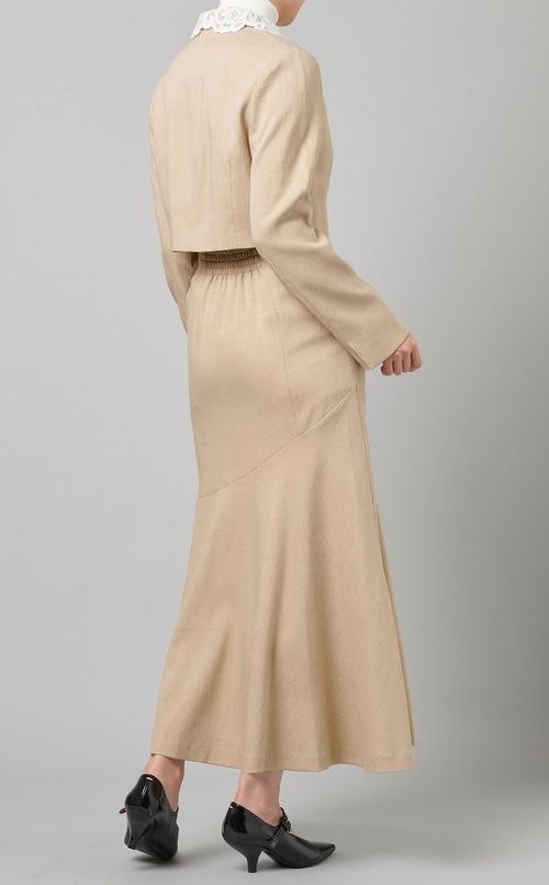 レース襟付ショートジャケット