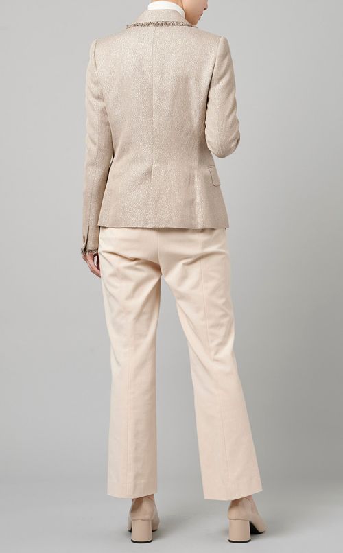 フリンジダブルテーラードジャケット