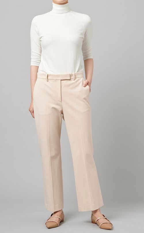 ストレッチクロップドフレアパンツ