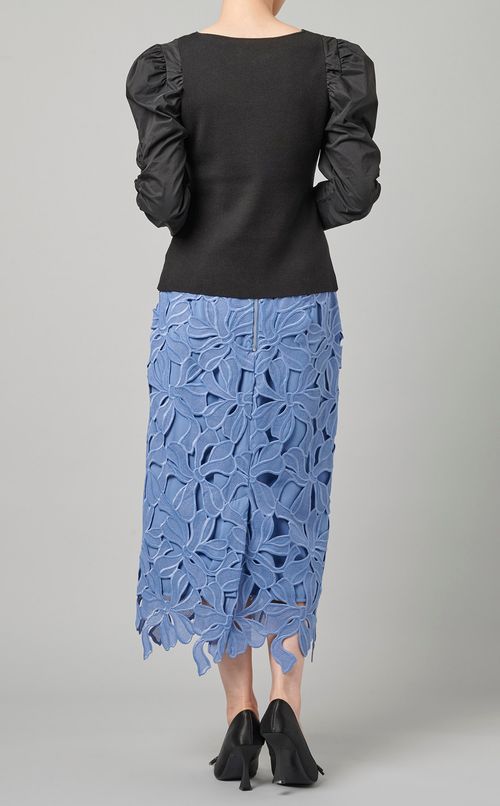 スクエアネックニットプルオーバー