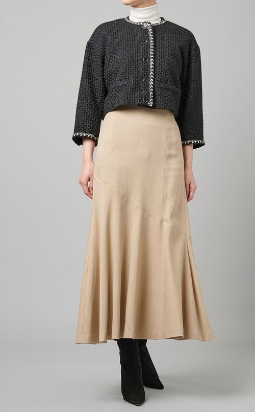 ツイードミニ丈ジャケット