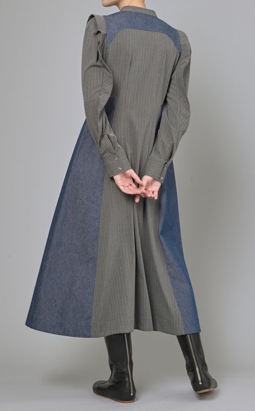 異素材コンビワンピース