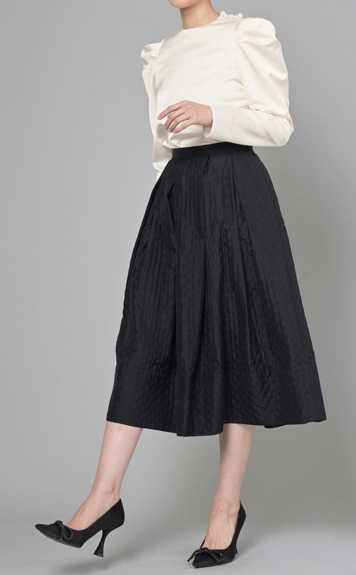 キルティングフレアスカート