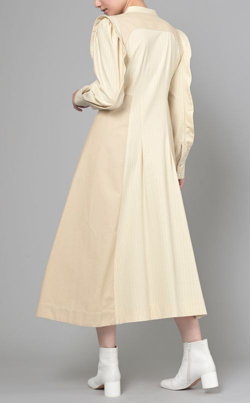 異素材コンビワンピース