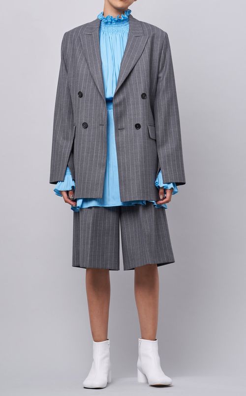 ストライプオーバーサイズジャケット