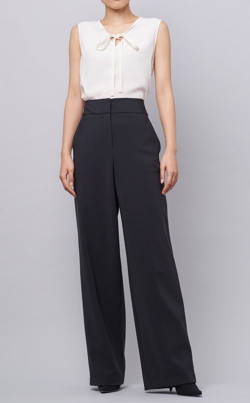 プルオーバーボウタイブラウス