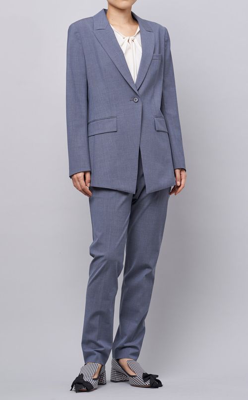 ピークドラペルテーラードジャケット