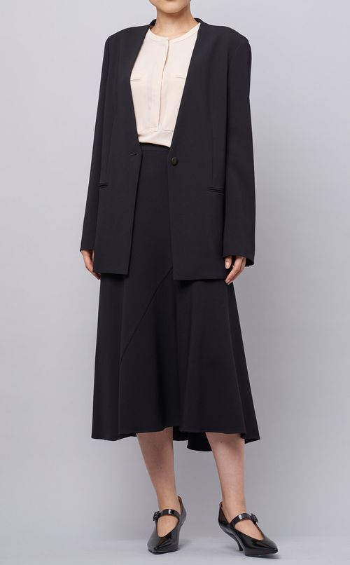 アシンメトリーミディスカート