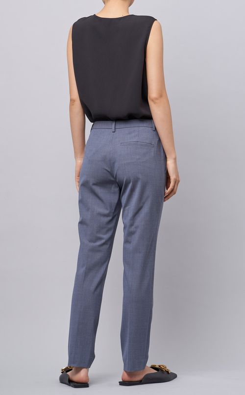 ウール混テーパードパンツ