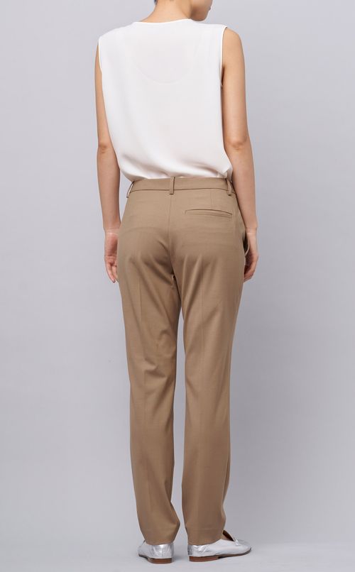 ウール混テーパードパンツ