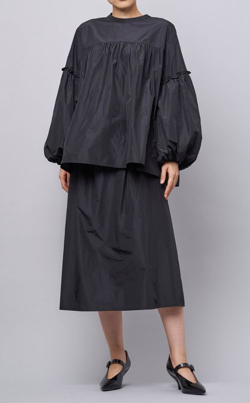 ボリュームスリーブギャザーブラウス