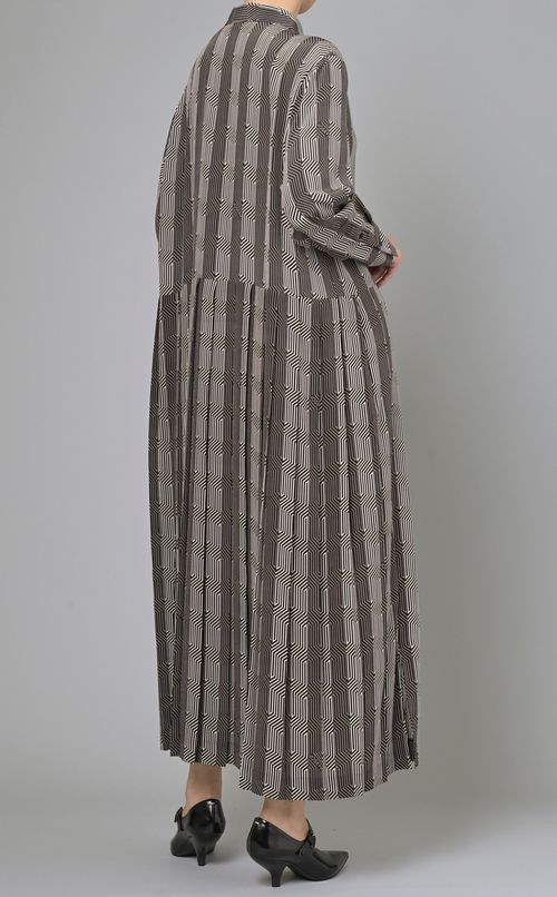 ジオメトリックプリントワンピース