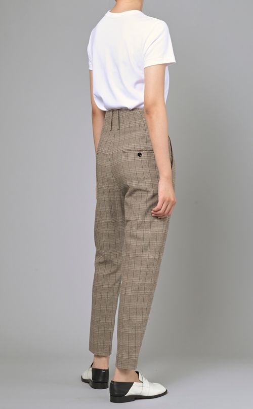 チェックコクーンパンツ