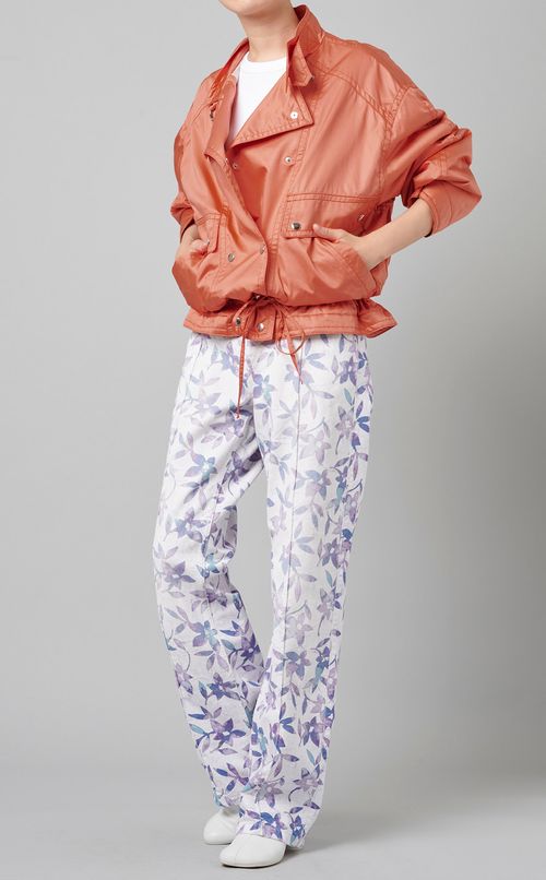 ボタニカルプリントパンツ