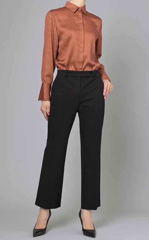 マイクロプリントブラウス