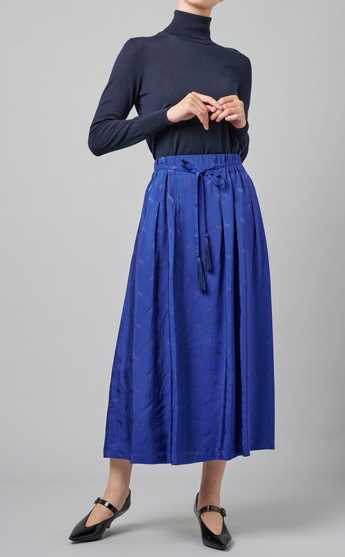 ジャガードフレアスカート