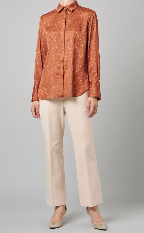 ストレッチクロップドフレアパンツ