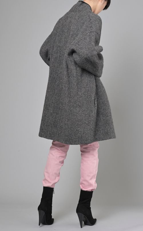 ウールショールカラーコート