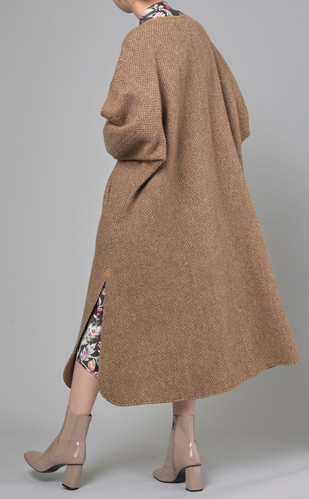 ☆ISABEL MARANT☆ レザートリムウールカシミアケープ♪ ISABEL MARANT ÉTOILE|ウールノーカラーブランケットコート