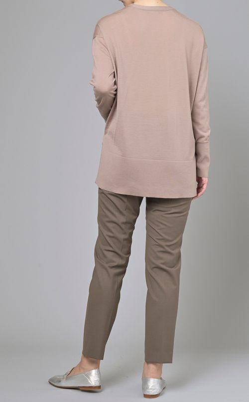 ハイゲージウールVネックニット