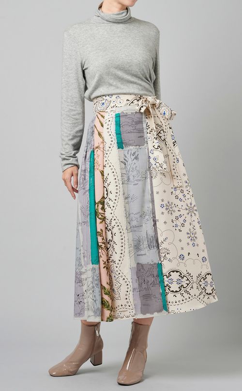 ウールタックラップスカート