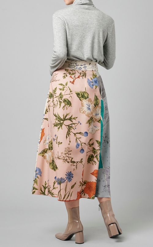 ウールタックラップスカート