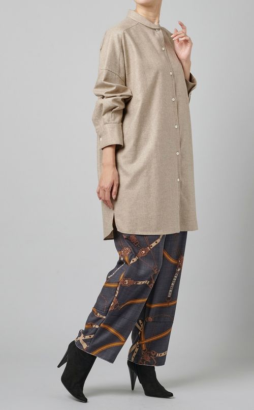 マルチプリントウールイージーパンツ